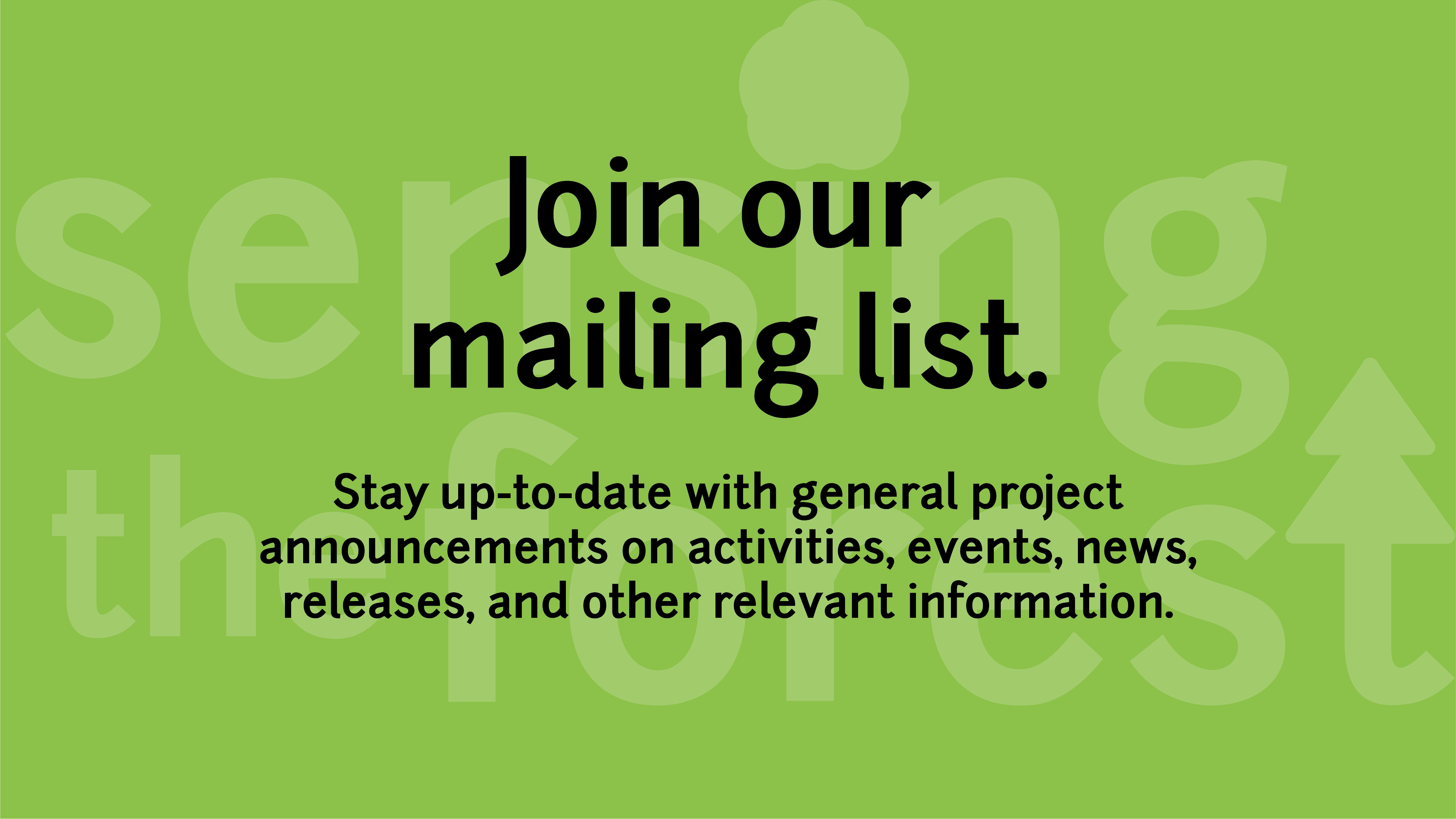 We Have a Mailing List!