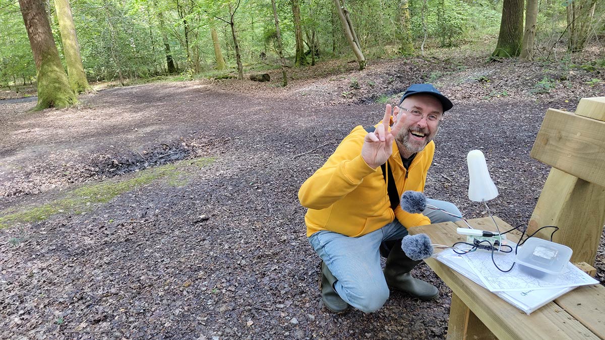 Luigi Marino testing Streamer I in the Willows Green Trail.