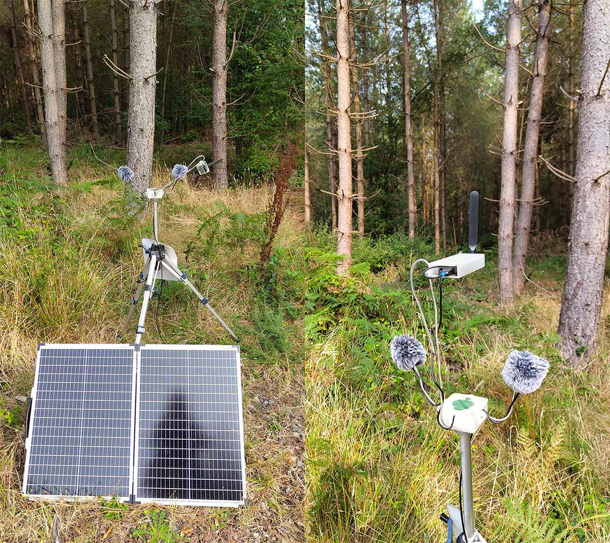 Close-up of Streamer I Giorgio with the antenna upside down (left) and the antenna back to upside up (right).