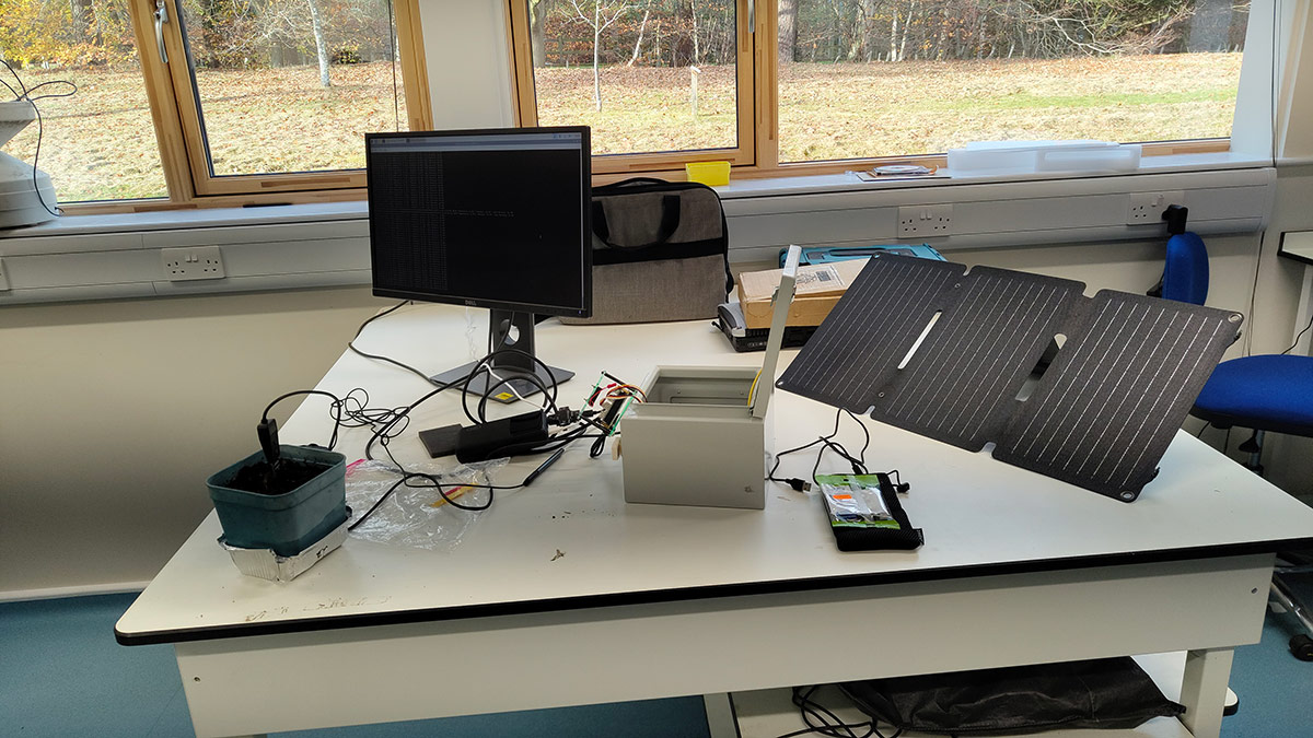 The setup of the node prototype.