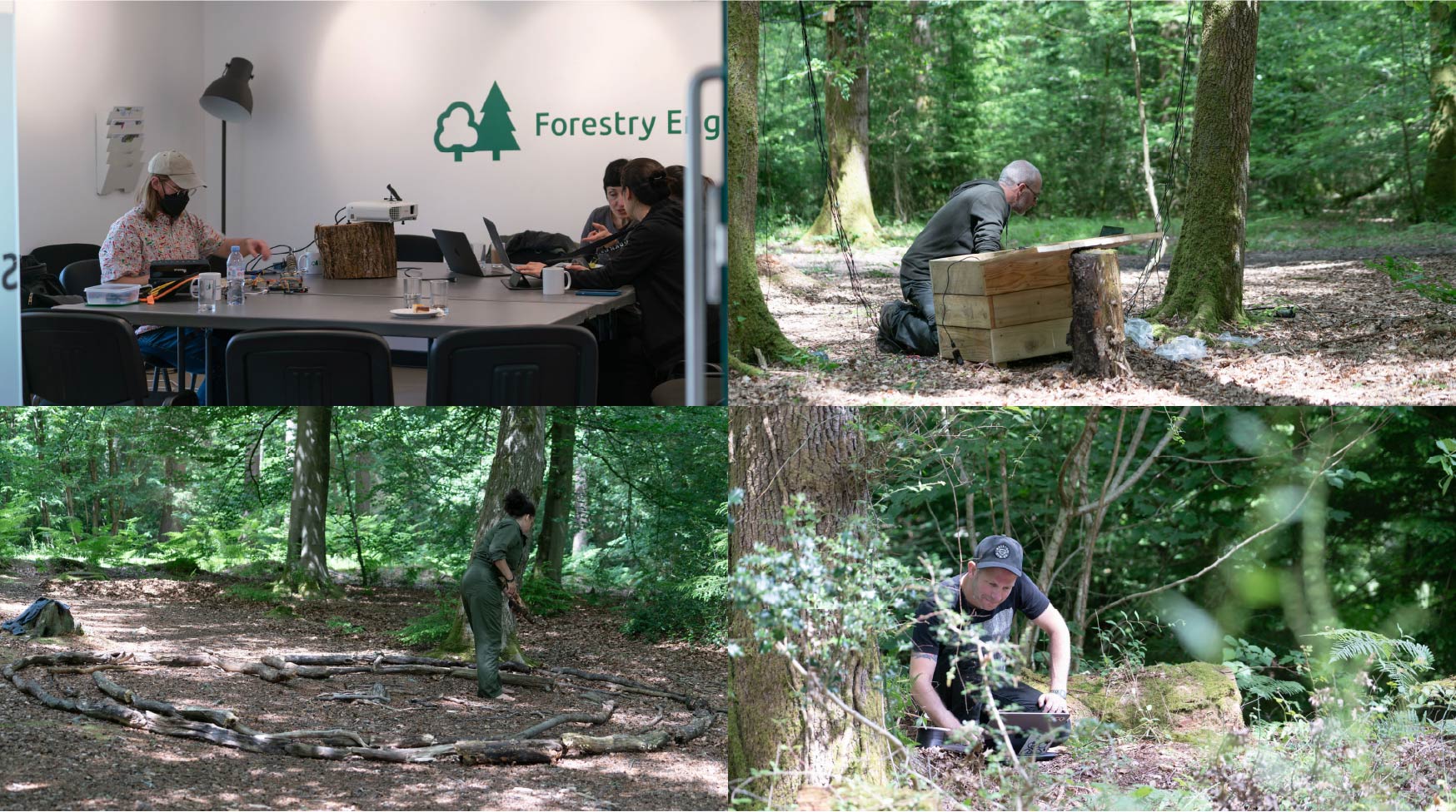 Artists are in the middle of their making processes on day one (more photos can be found in the Flickr photo album).